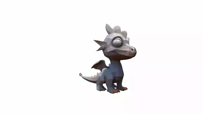 3d Render Norbert Is The Little Baby Dragon