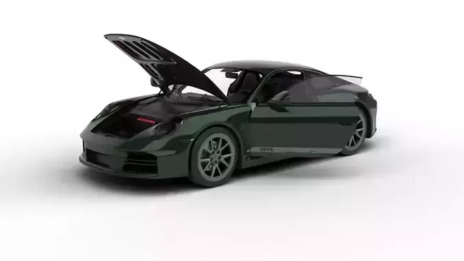 Porsche 911 Carrera T 2025 HQ 3d model