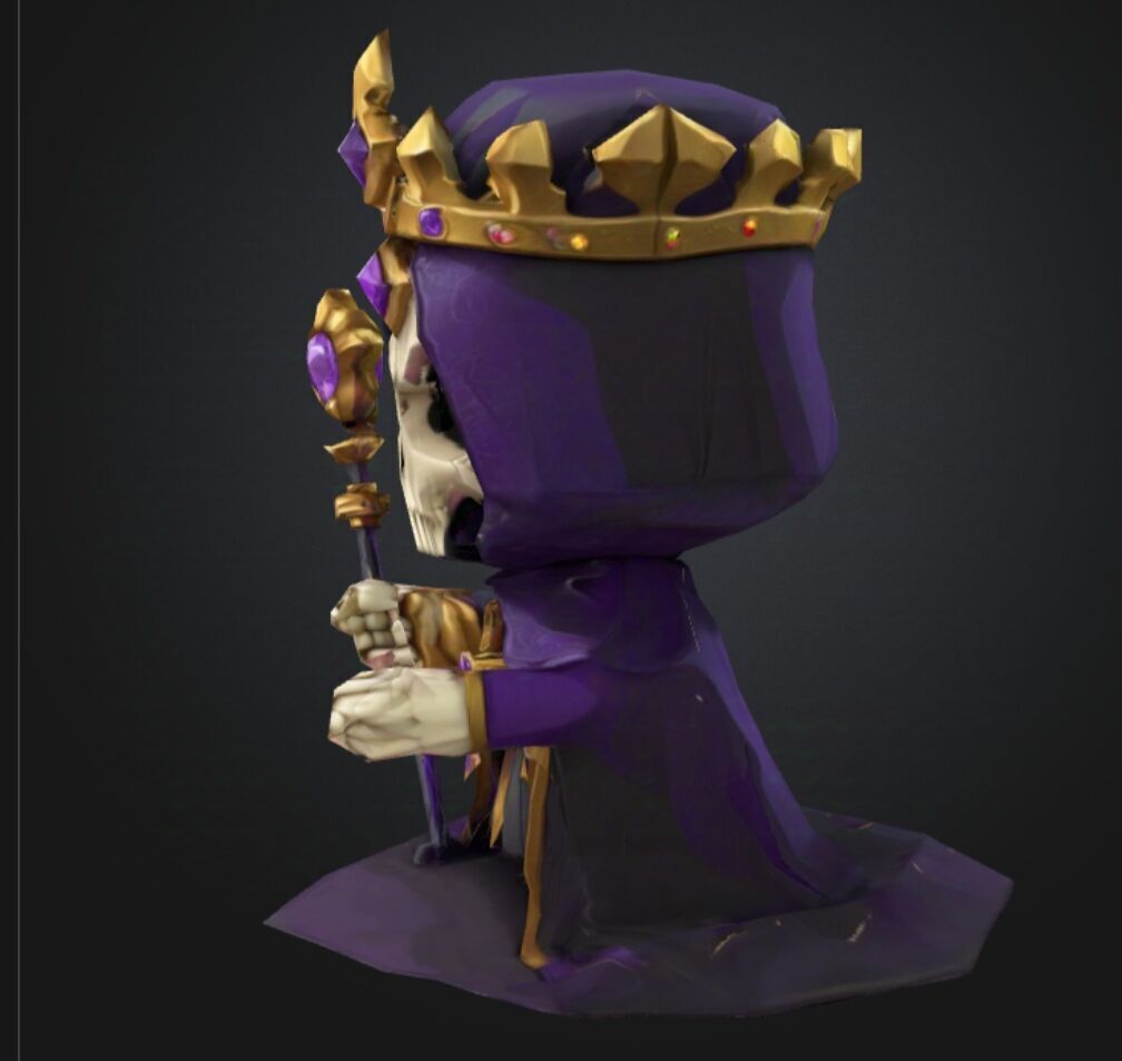 stylized skull king model- fantasy 3D model_1