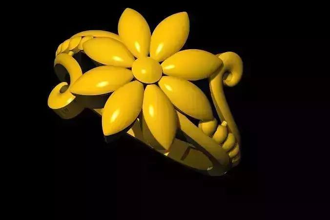 flower ring 3dm file