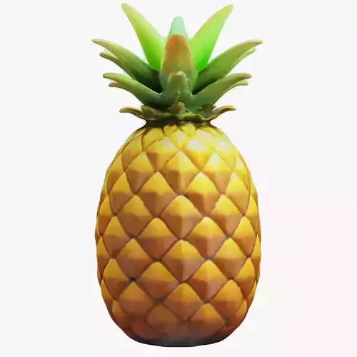 Pineapple Low-poly 3D model