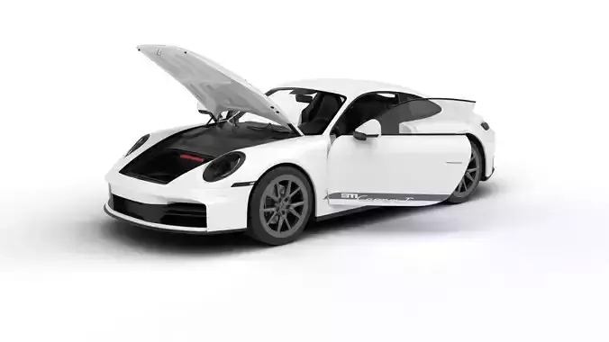 Porsche 911 Carrera T 2025 HQ 3d model