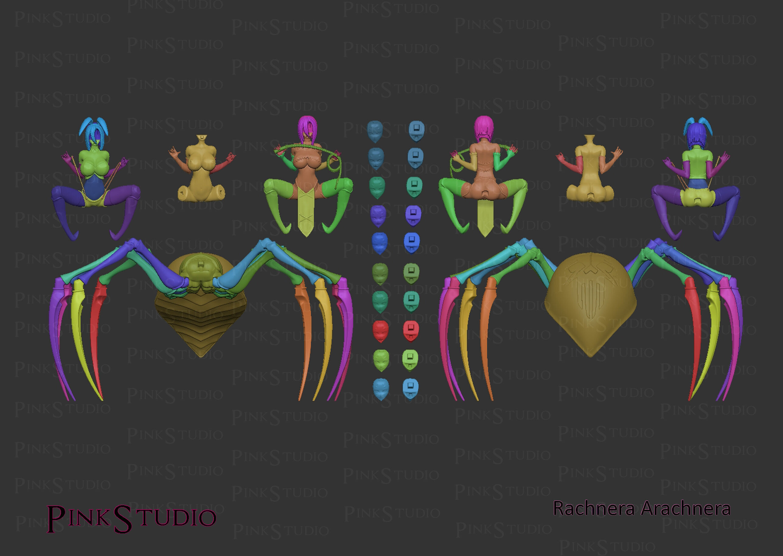 Monster Musume - Rachnera Arachnera 3D print model_38