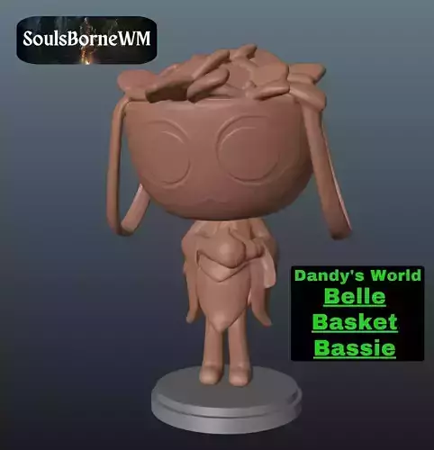 Dandy World Skin Belle Basket Bassie 3D print model