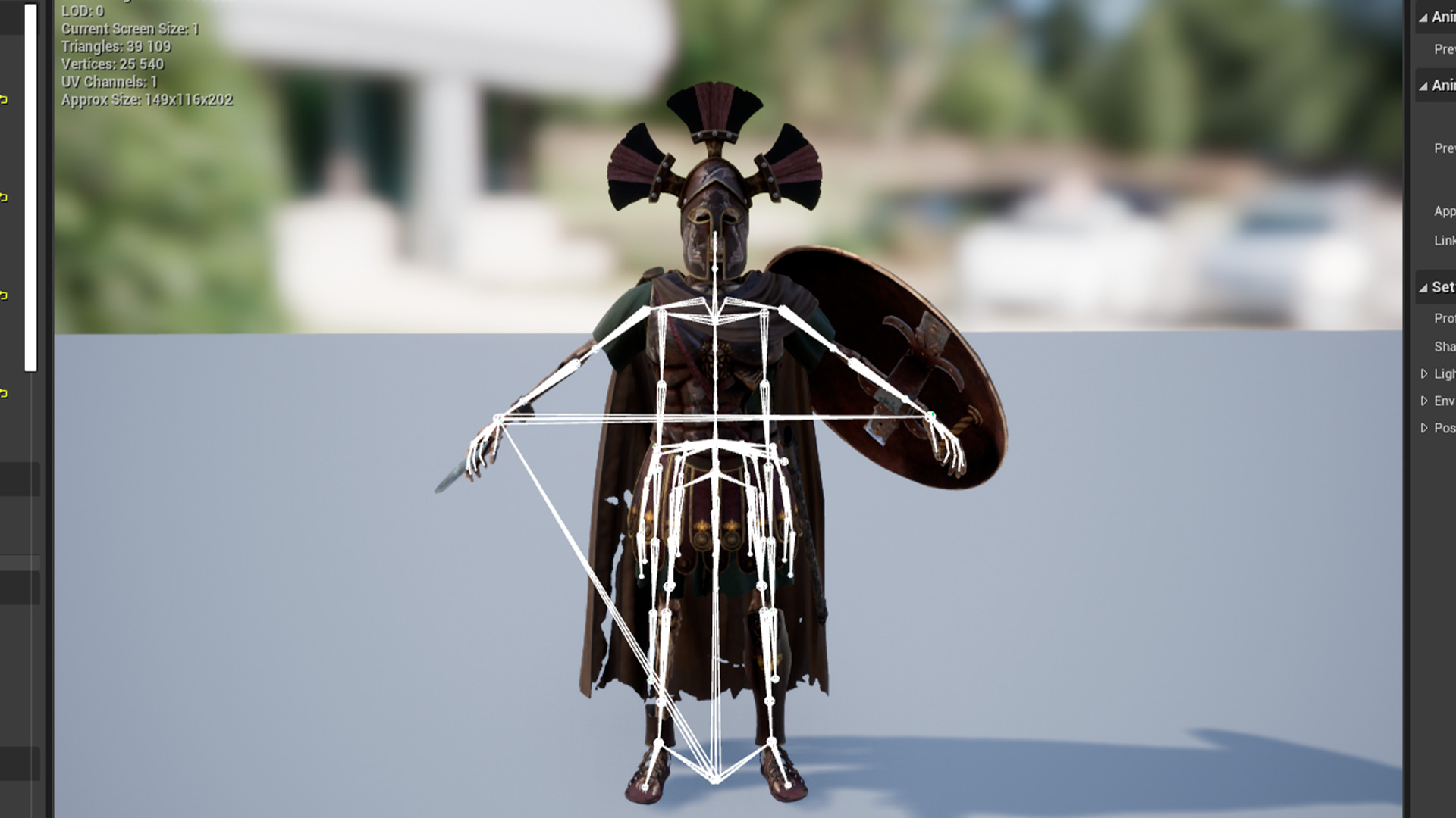 SKELETON SPARTAN ROYAL GUARD Low-poly 3D model_16