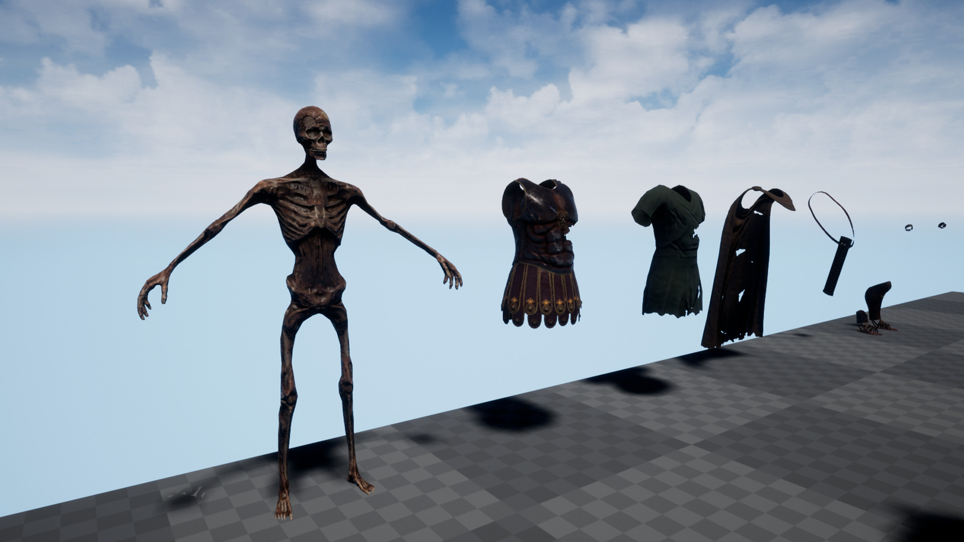 SKELETON SPARTAN ROYAL GUARD Low-poly 3D model_13