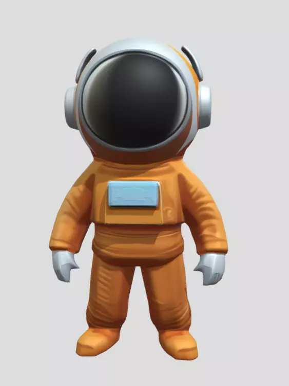 Astronaut 3D Model PBR Textured Game Ready Character Low-poly 3D model