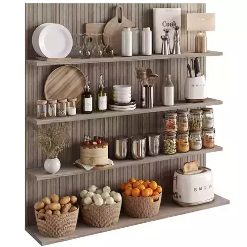 kitchen accessories 063 Low-poly 3D model