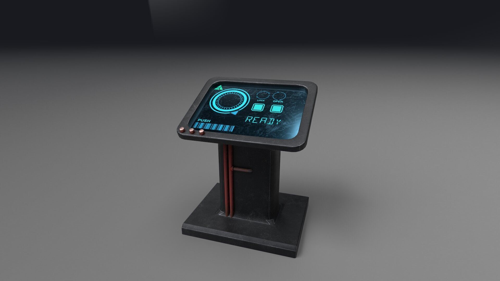 SCI-FI - Style Asset for games Low-poly 3D model_4