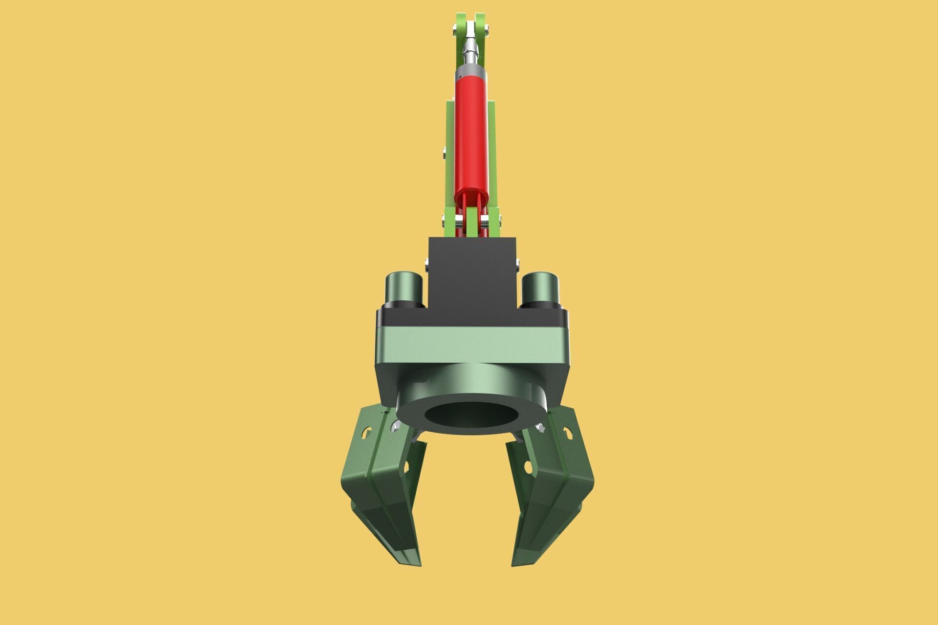 HYDRAULIC WOOD LOG TREE LOADER GRAB CRANE LIFTING GRABBER JAWS 3D model_19