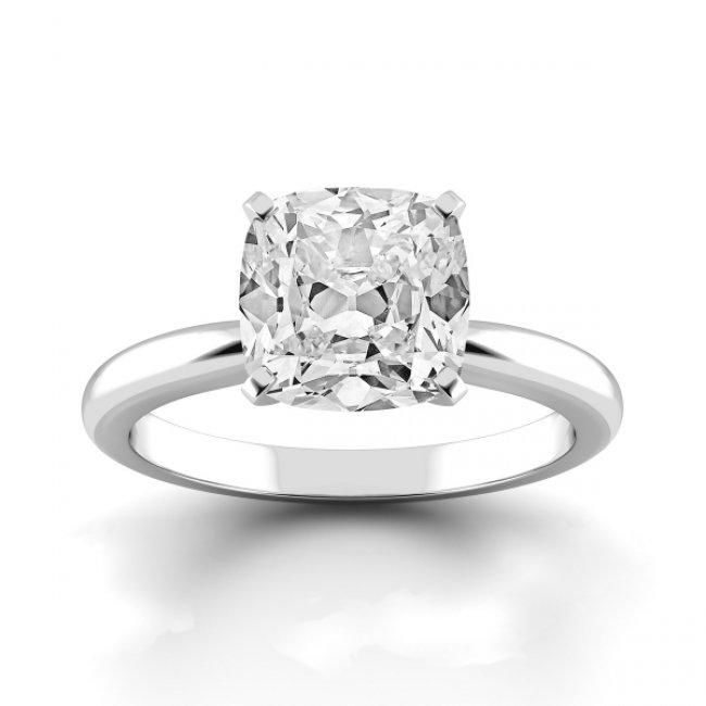 Solitaire Ring 3D print model_1