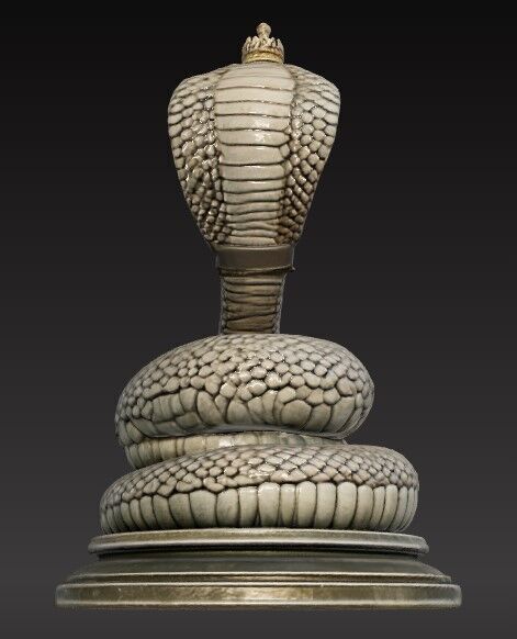 Victorian Style King Cobra Sculpture 3D Model STL FBX OBJ GLB 3D print model_14