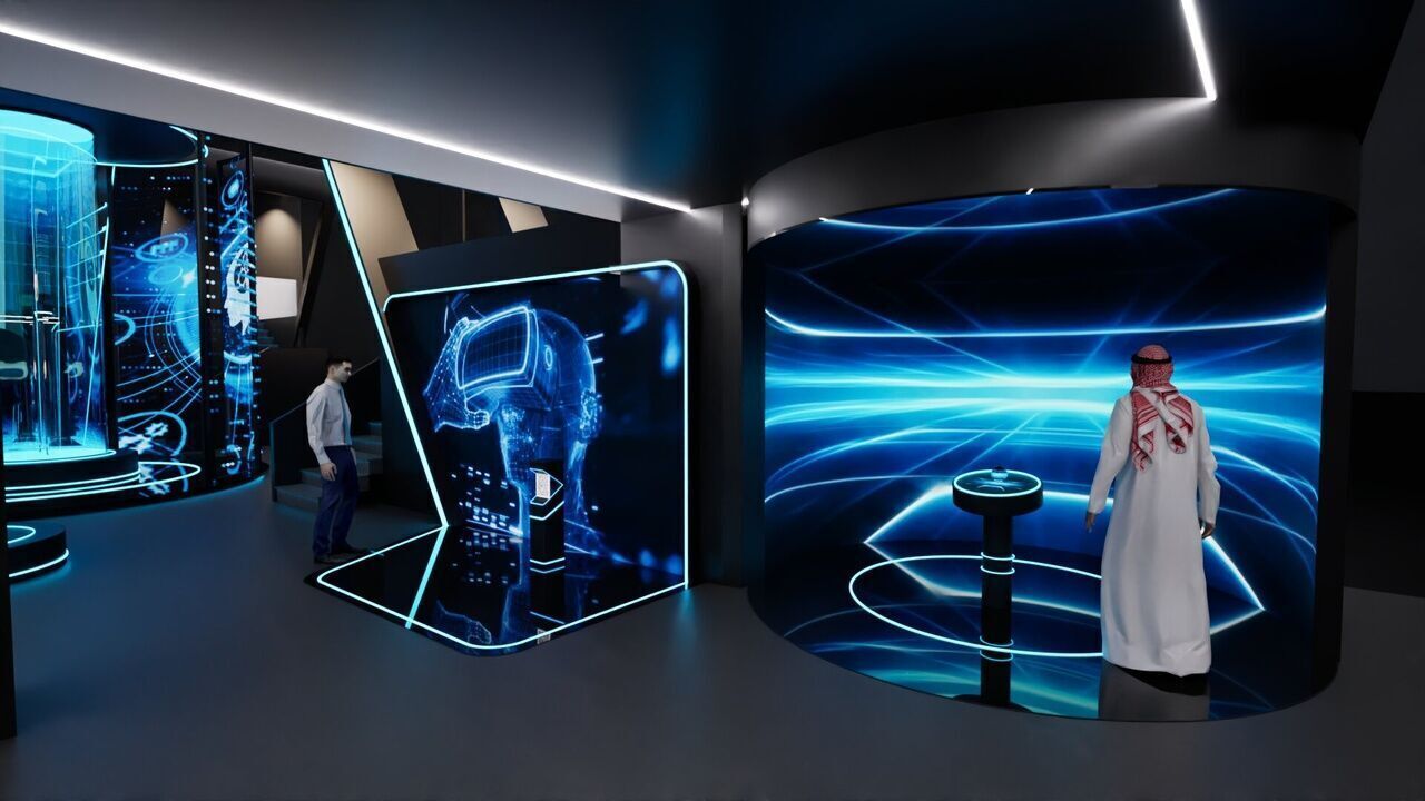 Booth design 1 Low-poly 3D model_1