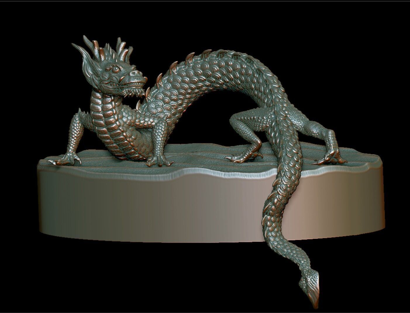 Chinese Dragon 3D print model_3