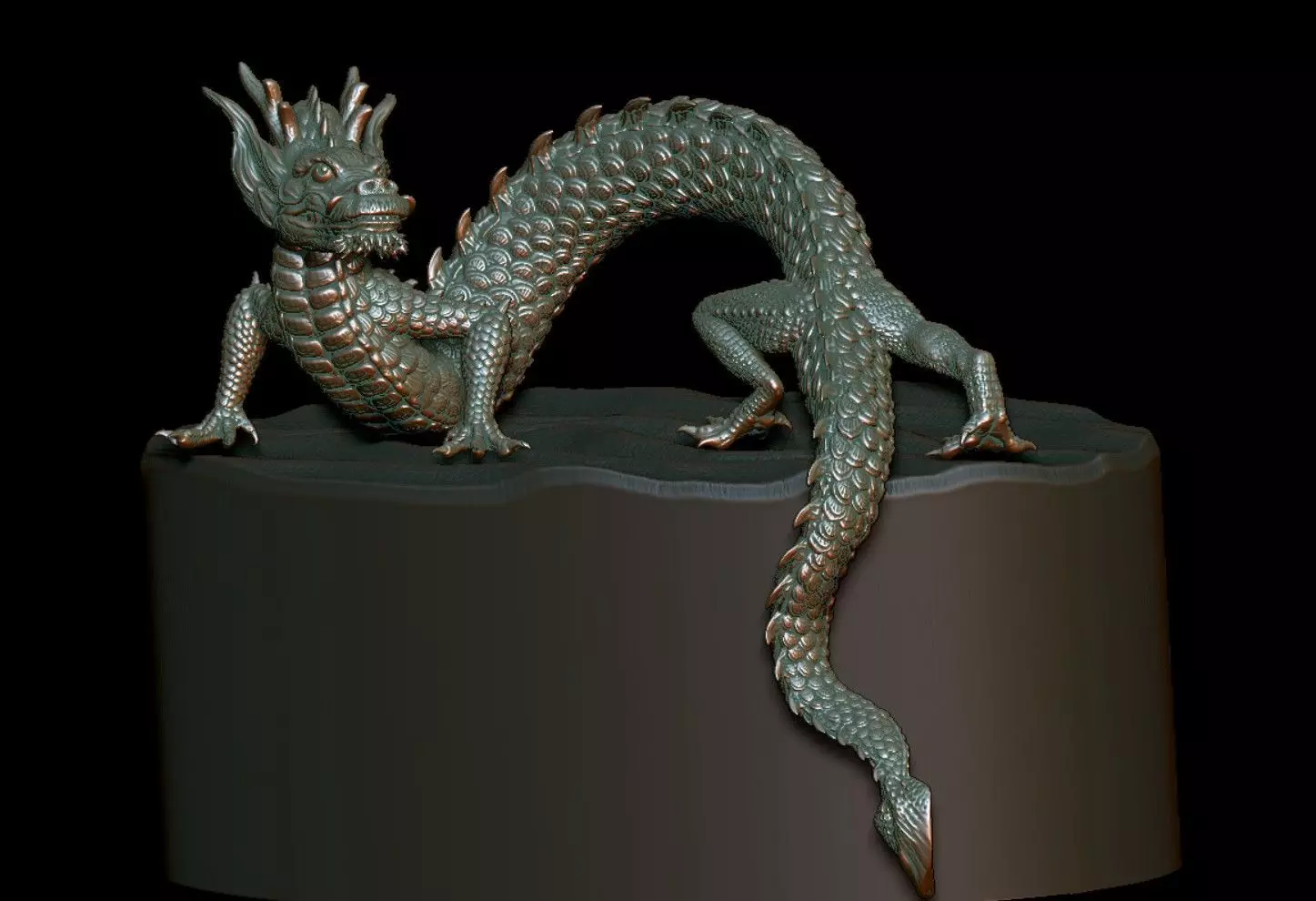 Chinese Dragon 3D print model_0