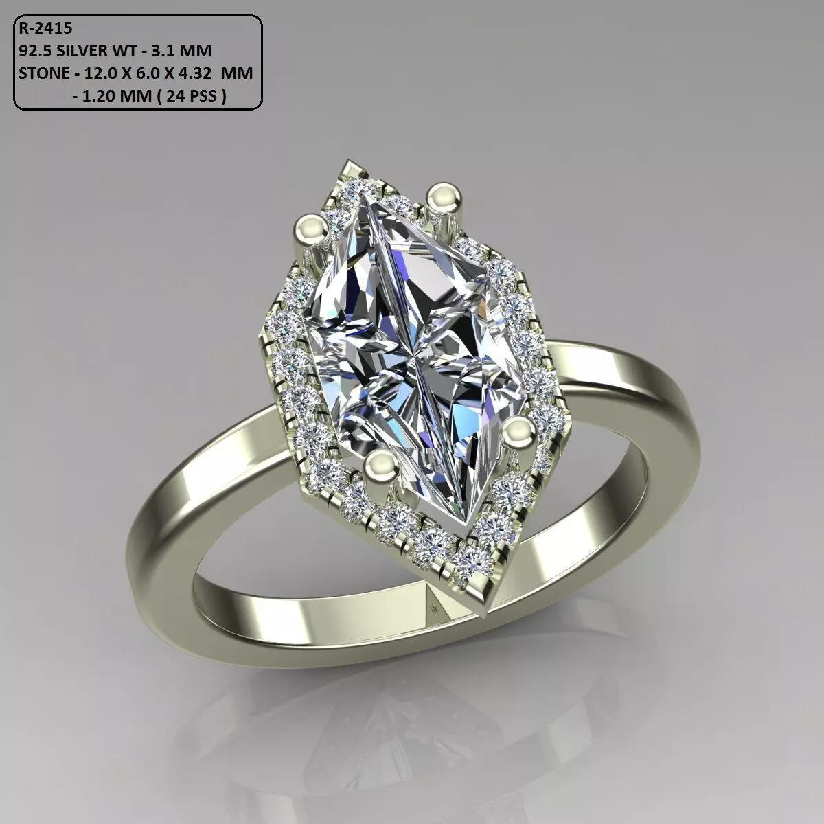 Solitaire Ring 3D print model_0