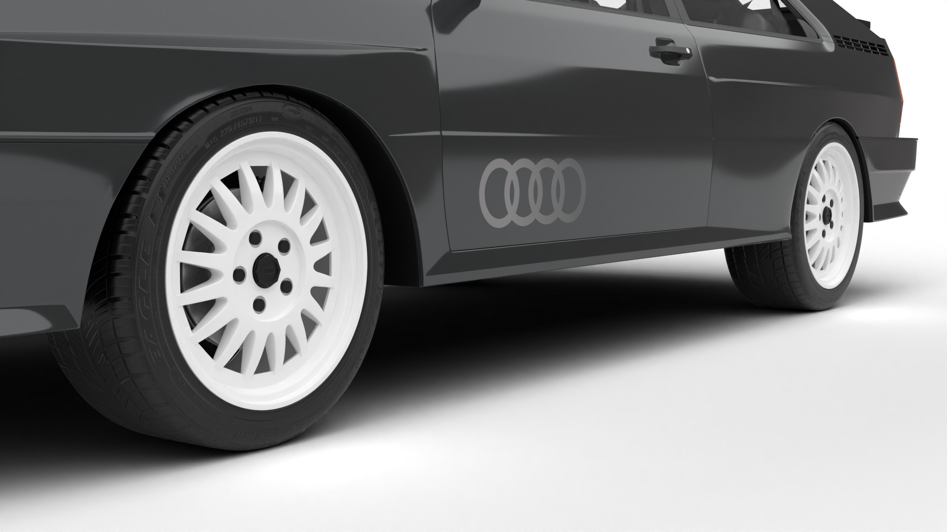 Audi Quattro UR 20v 1980 3d model 3D model_4