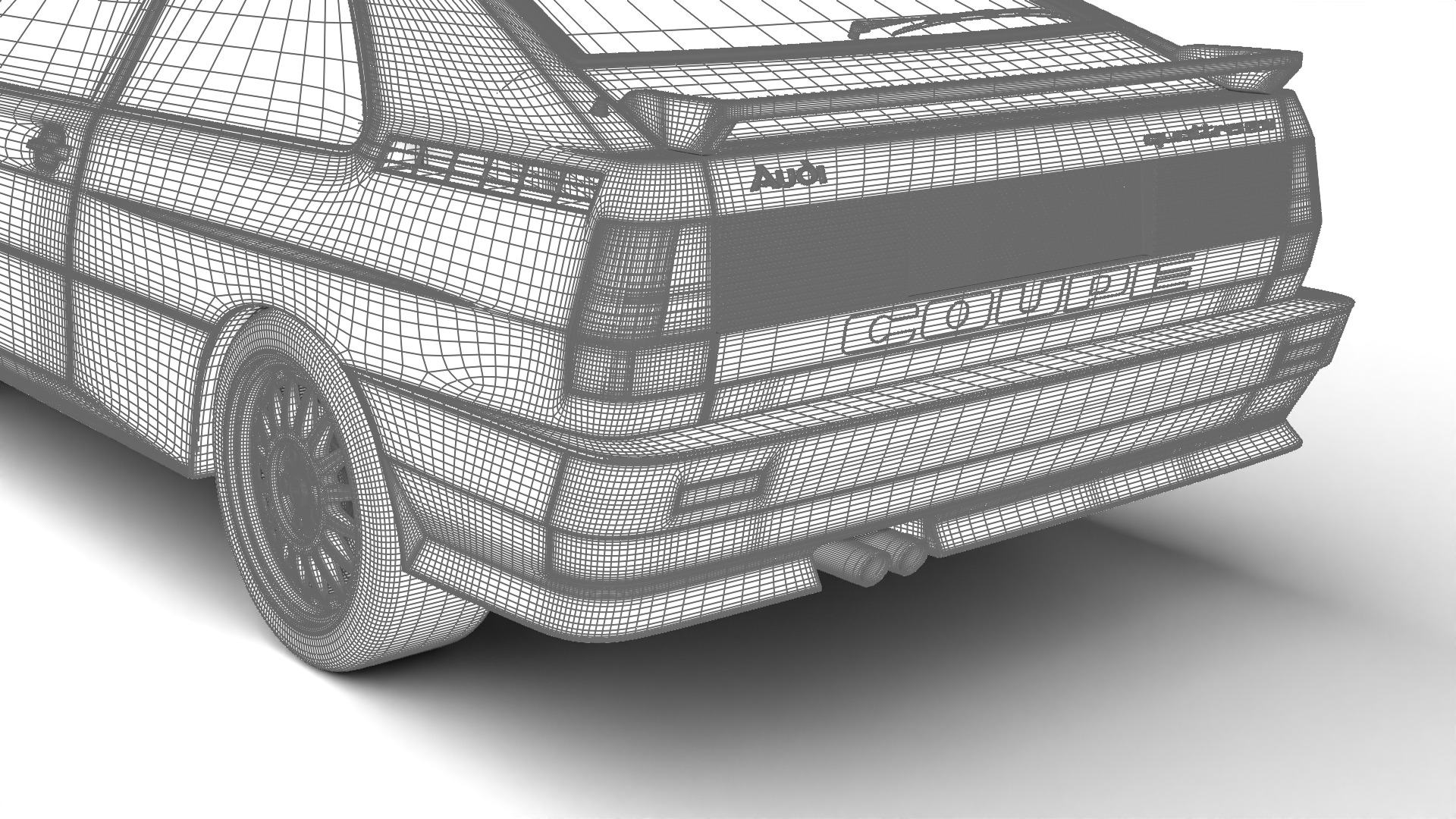 Audi Quattro UR 20v 1980 3d model 3D model_30