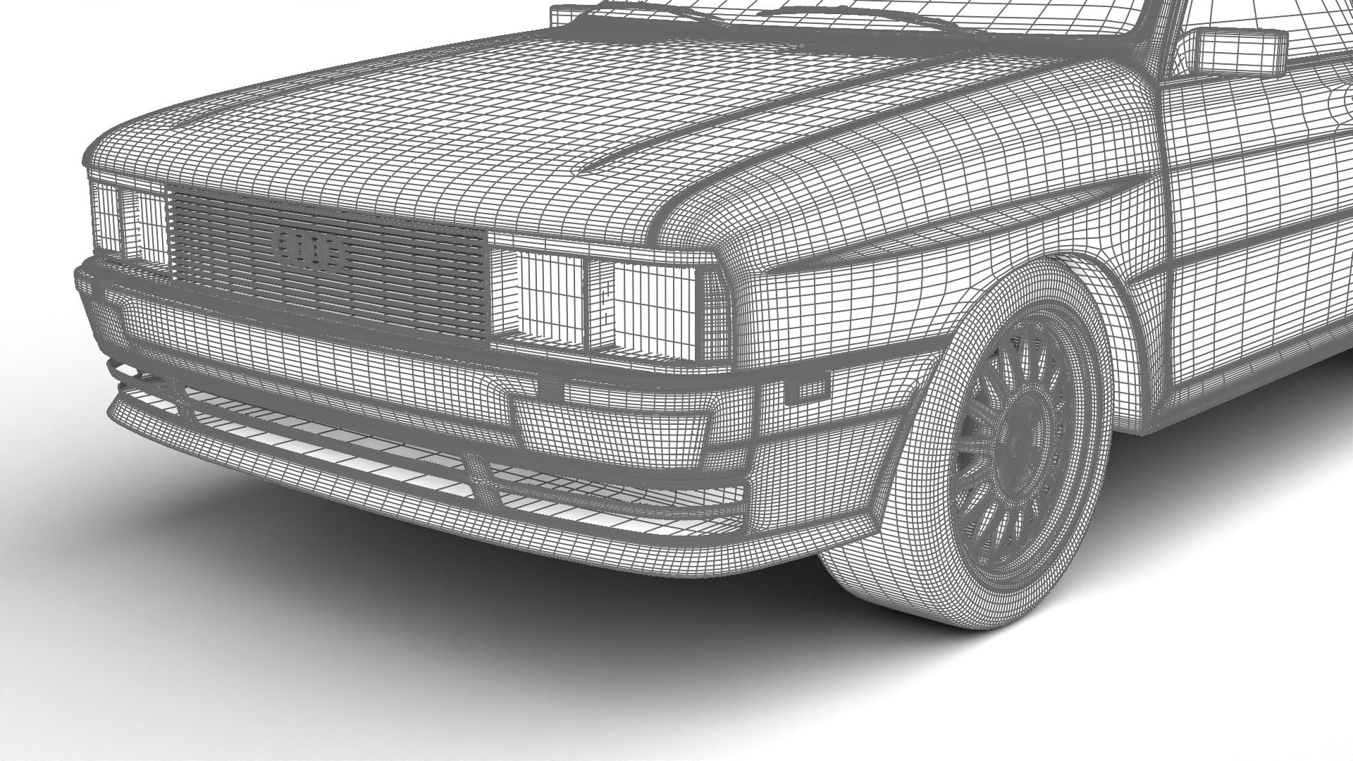 Audi Quattro UR 20v 1980 3d model 3D model_35