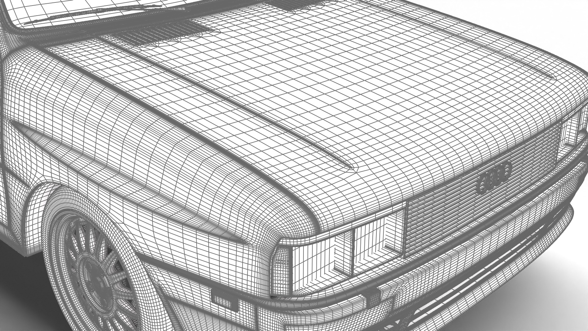 Audi Quattro UR 20v 1980 3d model 3D model_46