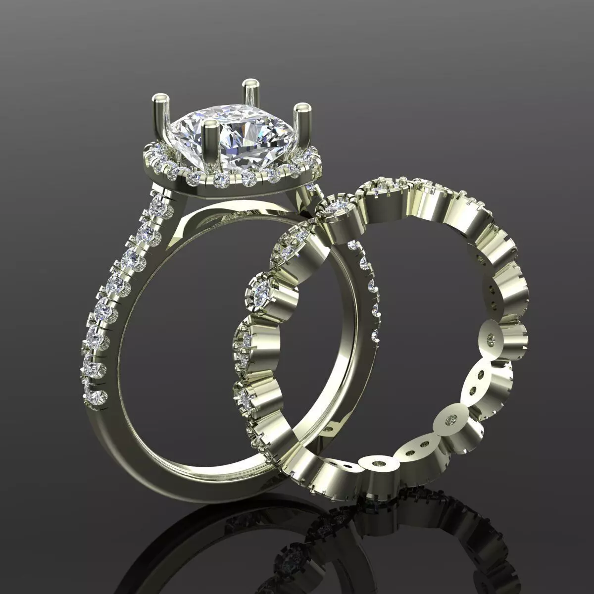 Solitaire Ring 3D print model_0