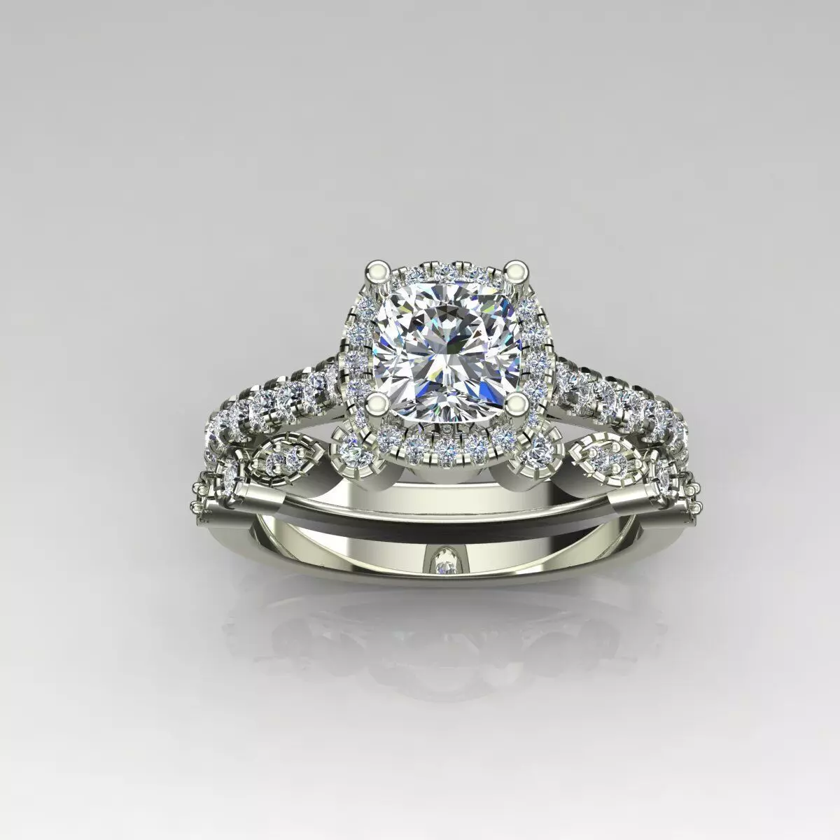 Solitaire Ring 3D print model_0