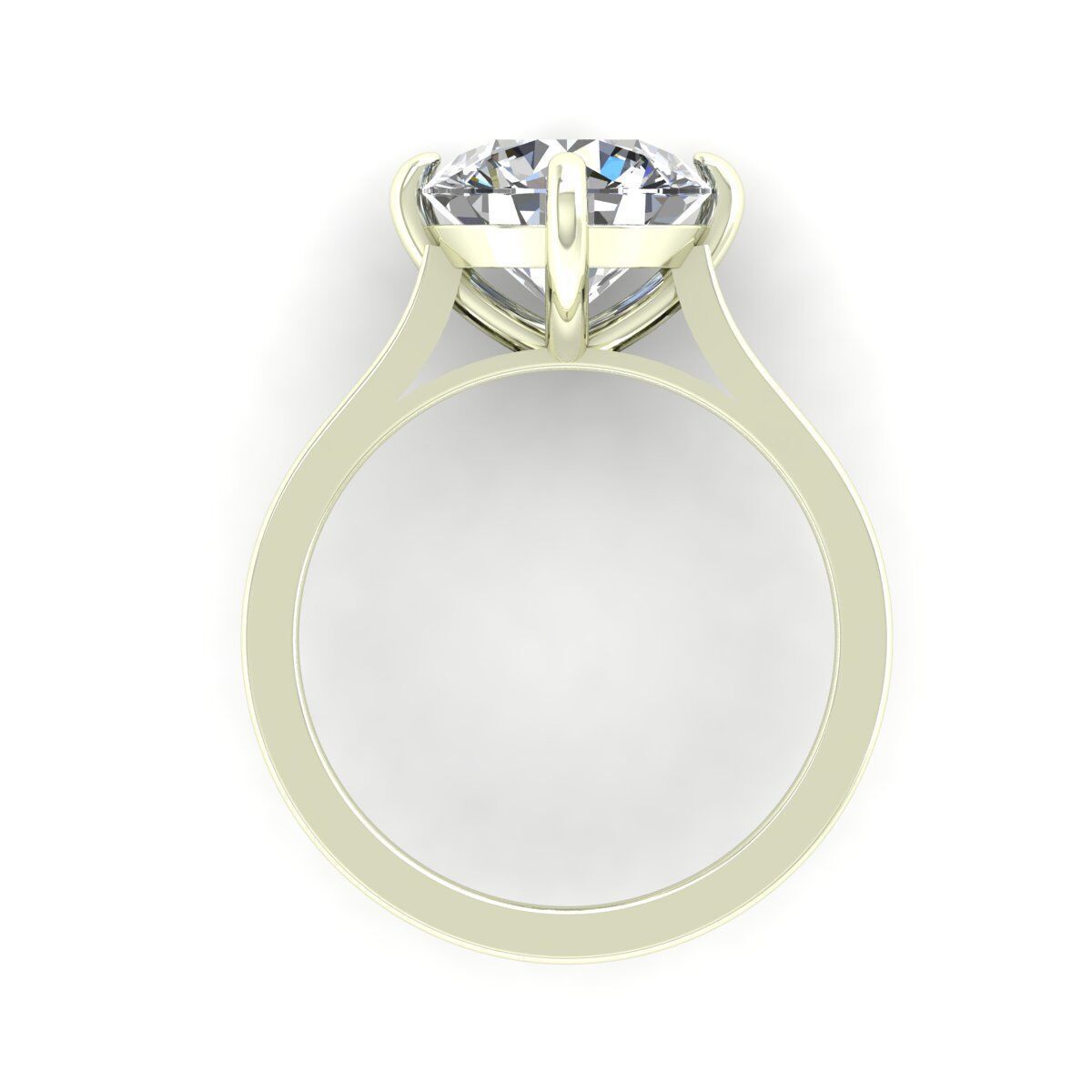 Solitaire Ring 3D print model_5