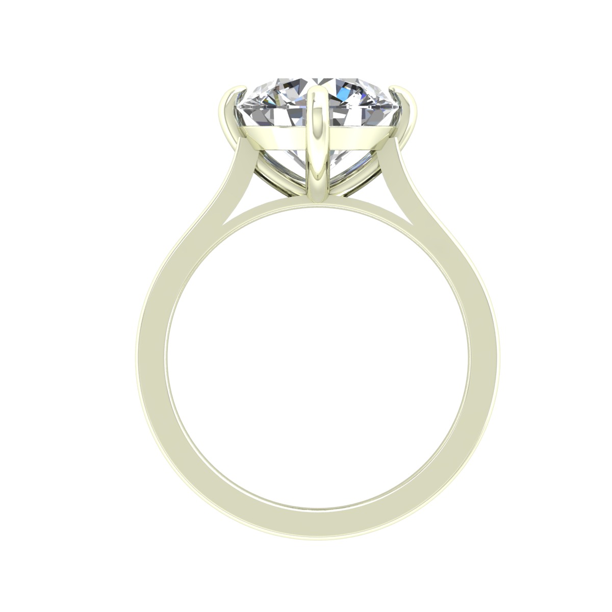 Solitaire Ring 3D print model_1