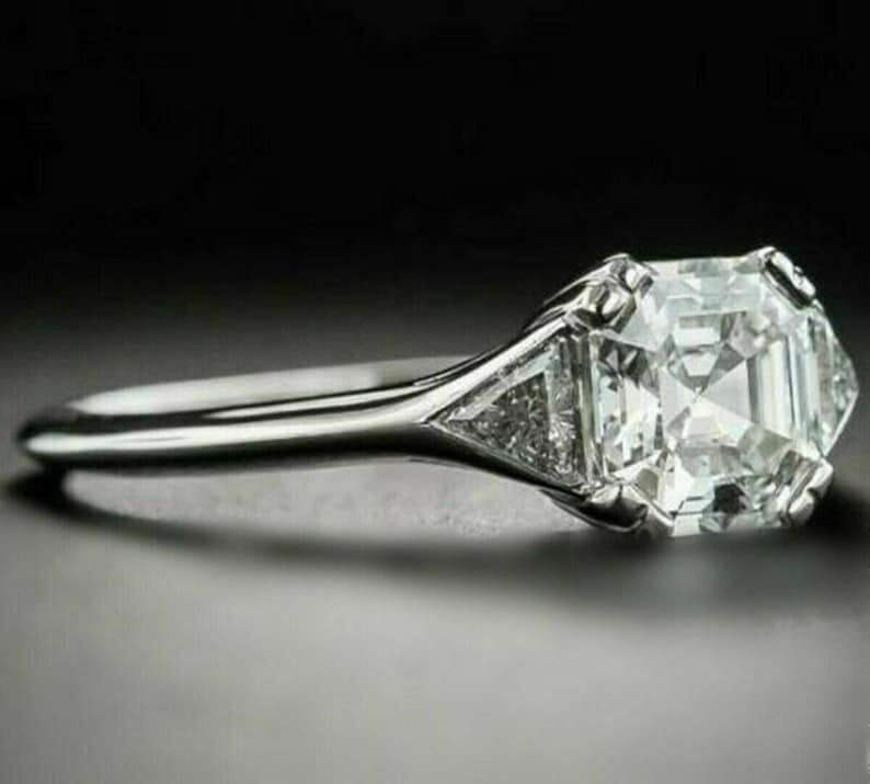 Solitaire Ring 3D print model_3