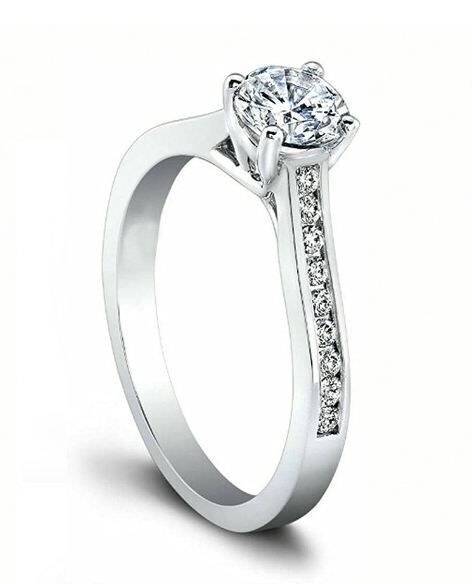 Solitaire Ring 3D print model_4