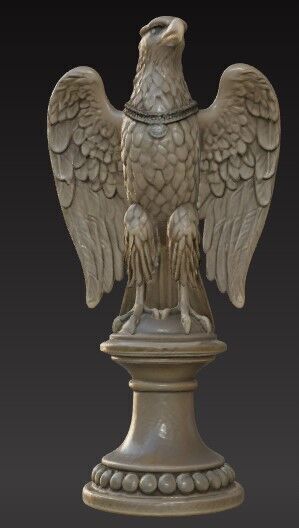 Victorian  Winged Eagle Sculpture 3D Model STL FBX OBJ GLB 3D print model_8