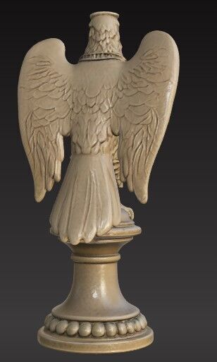 Victorian  Winged Eagle Sculpture 3D Model STL FBX OBJ GLB 3D print model_11