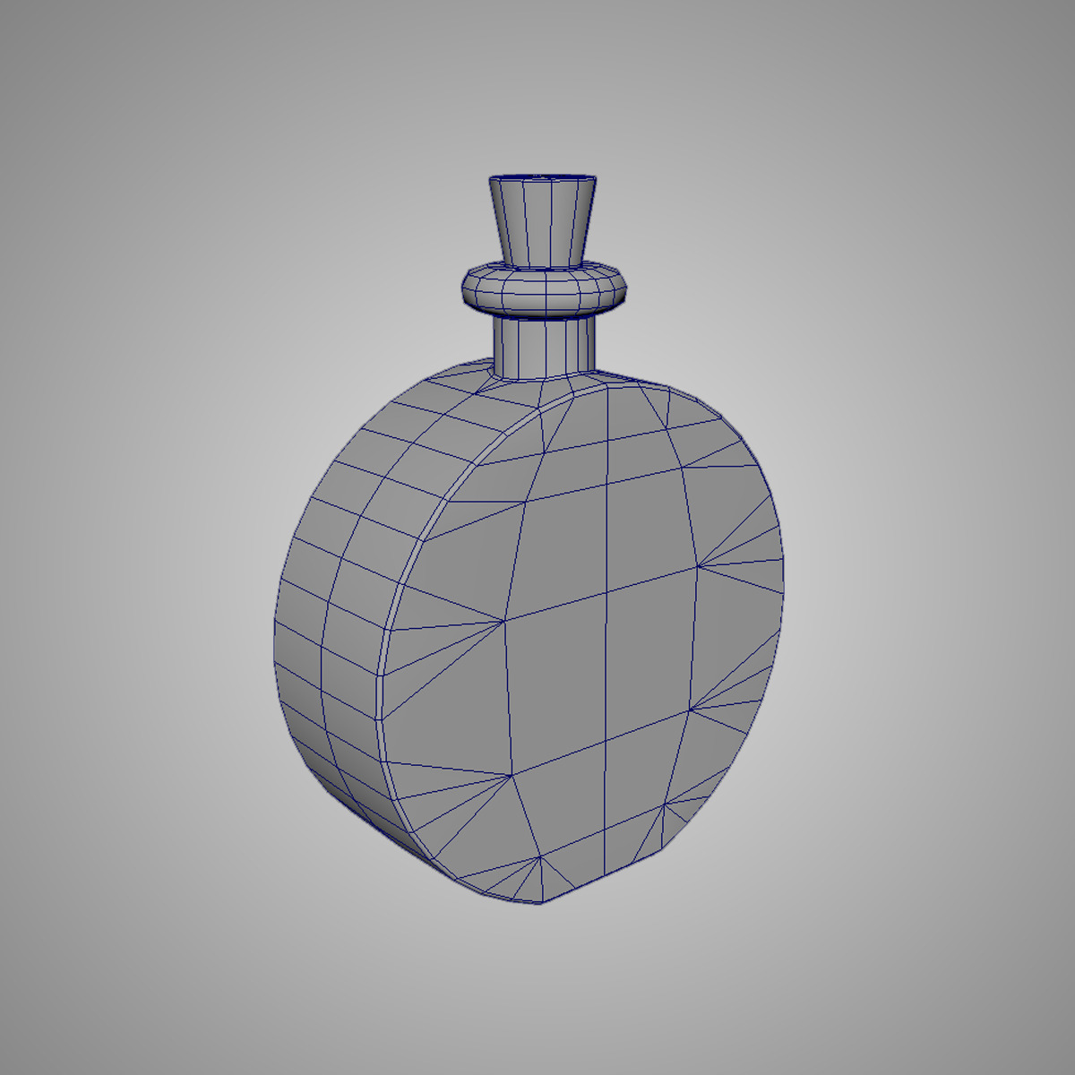 Red Potion Bottle Game Ready Fantasy Asset Low-poly 3D model_4