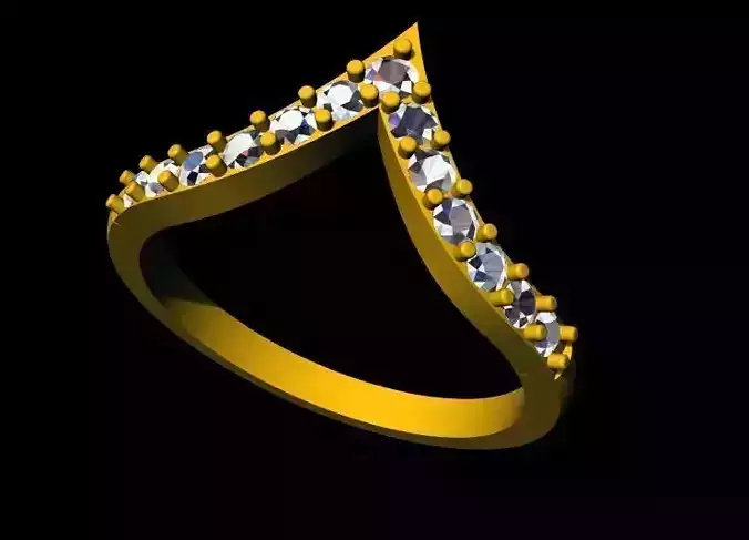 chevron ring 3dm file