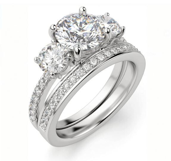 Solitaire Ring 3D print model_2