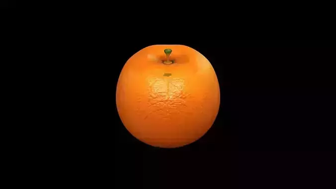 3d Render Orange Fruit Isolated On A White Background