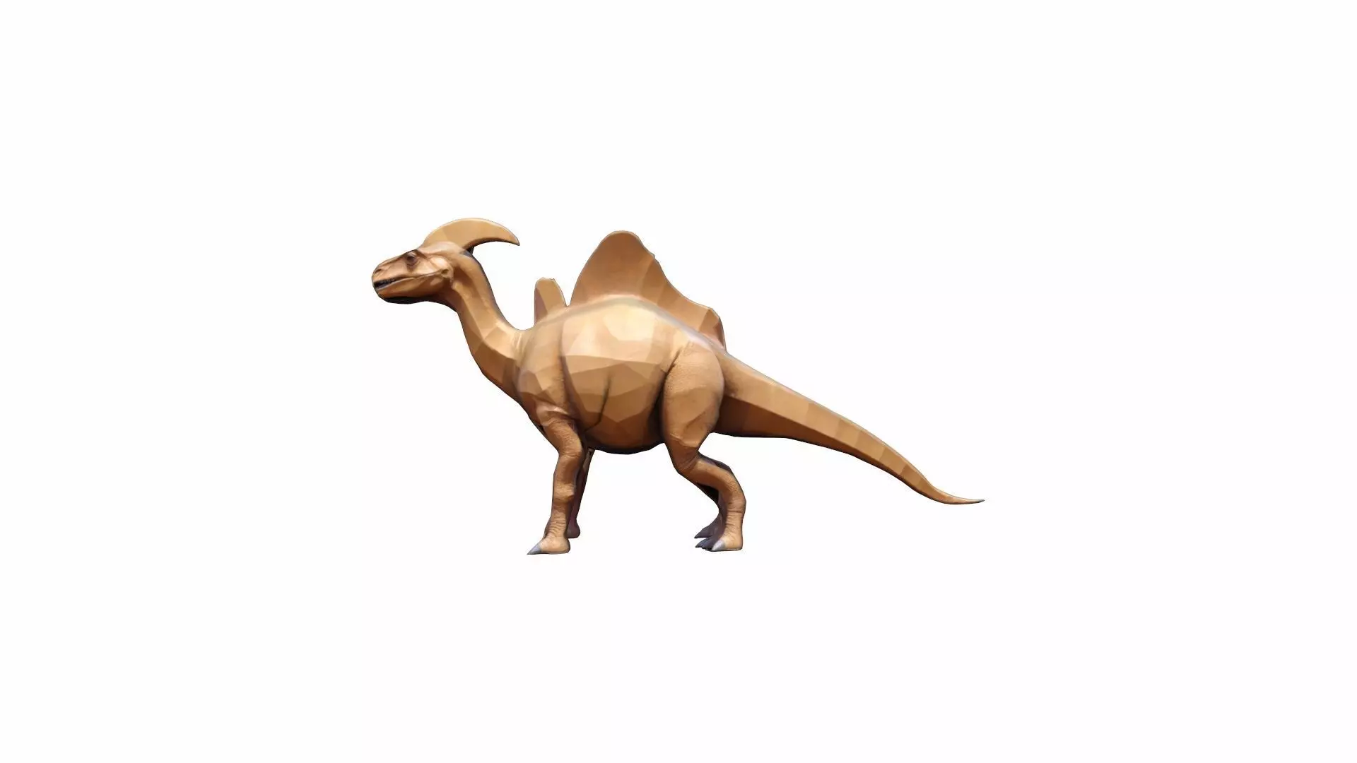 3d Render Parasaurolophus Was A Herbivorous Dinosaur 3D model_0