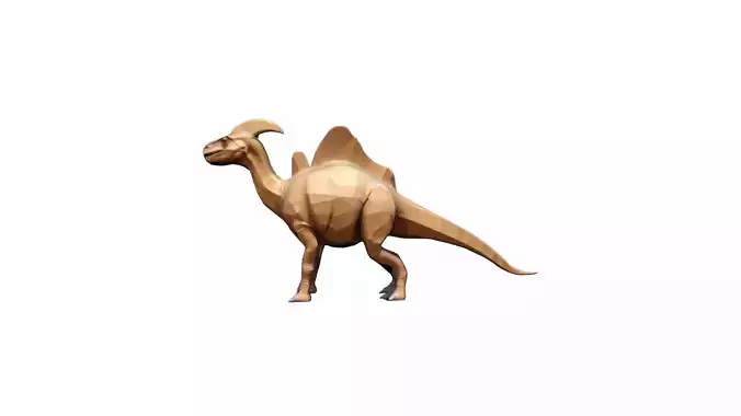 3d Render Parasaurolophus Was A Herbivorous Dinosaur
