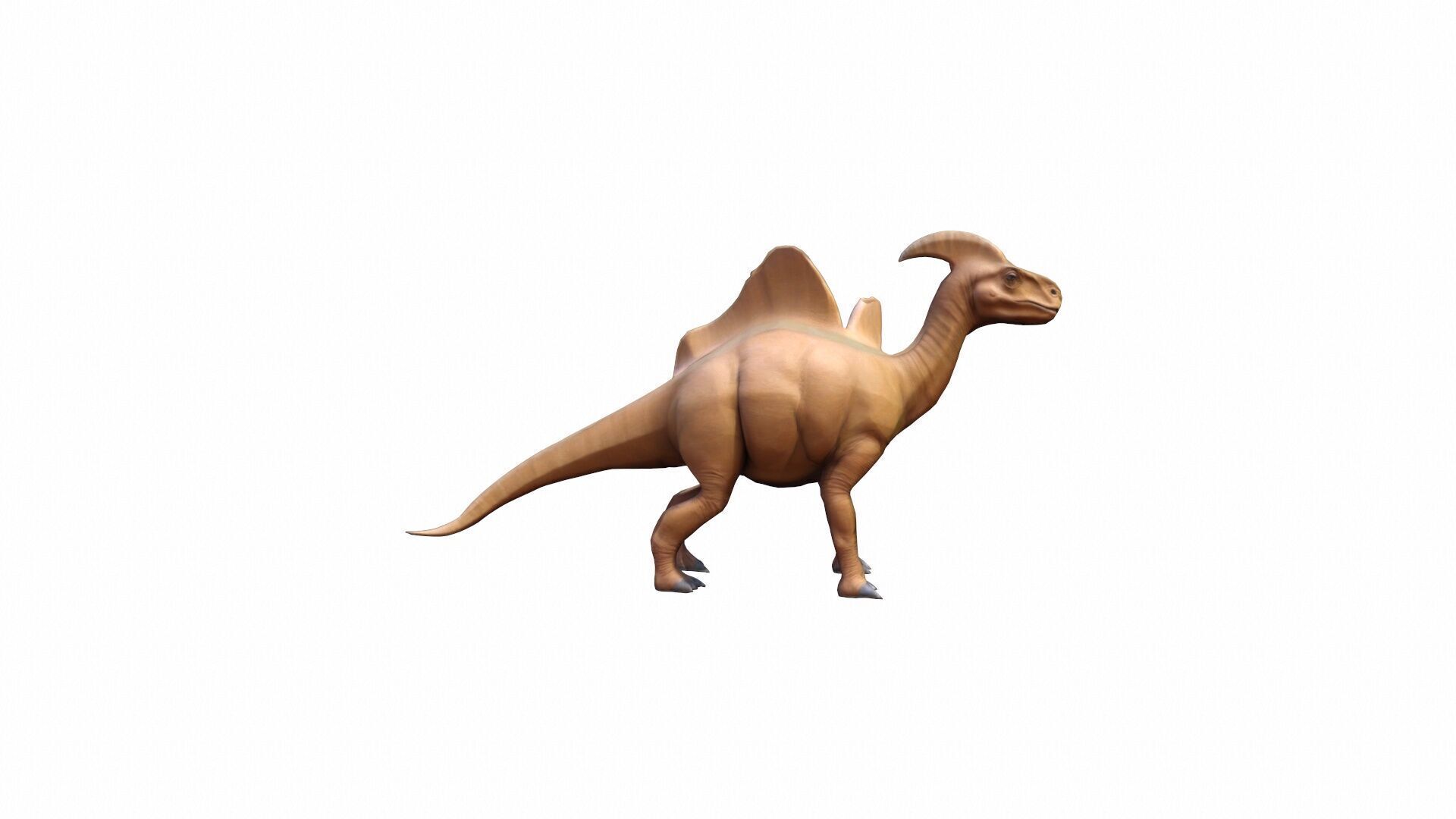 3d Render Parasaurolophus Was A Herbivorous Dinosaur 3D model_2
