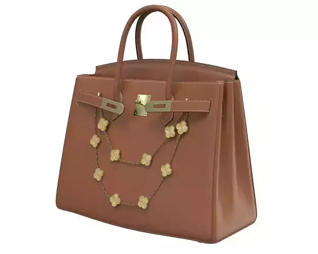 Hermes Birkin Bag with Chain Brown