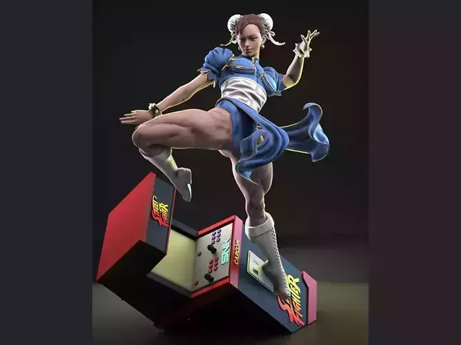 Chun Li 3D print model