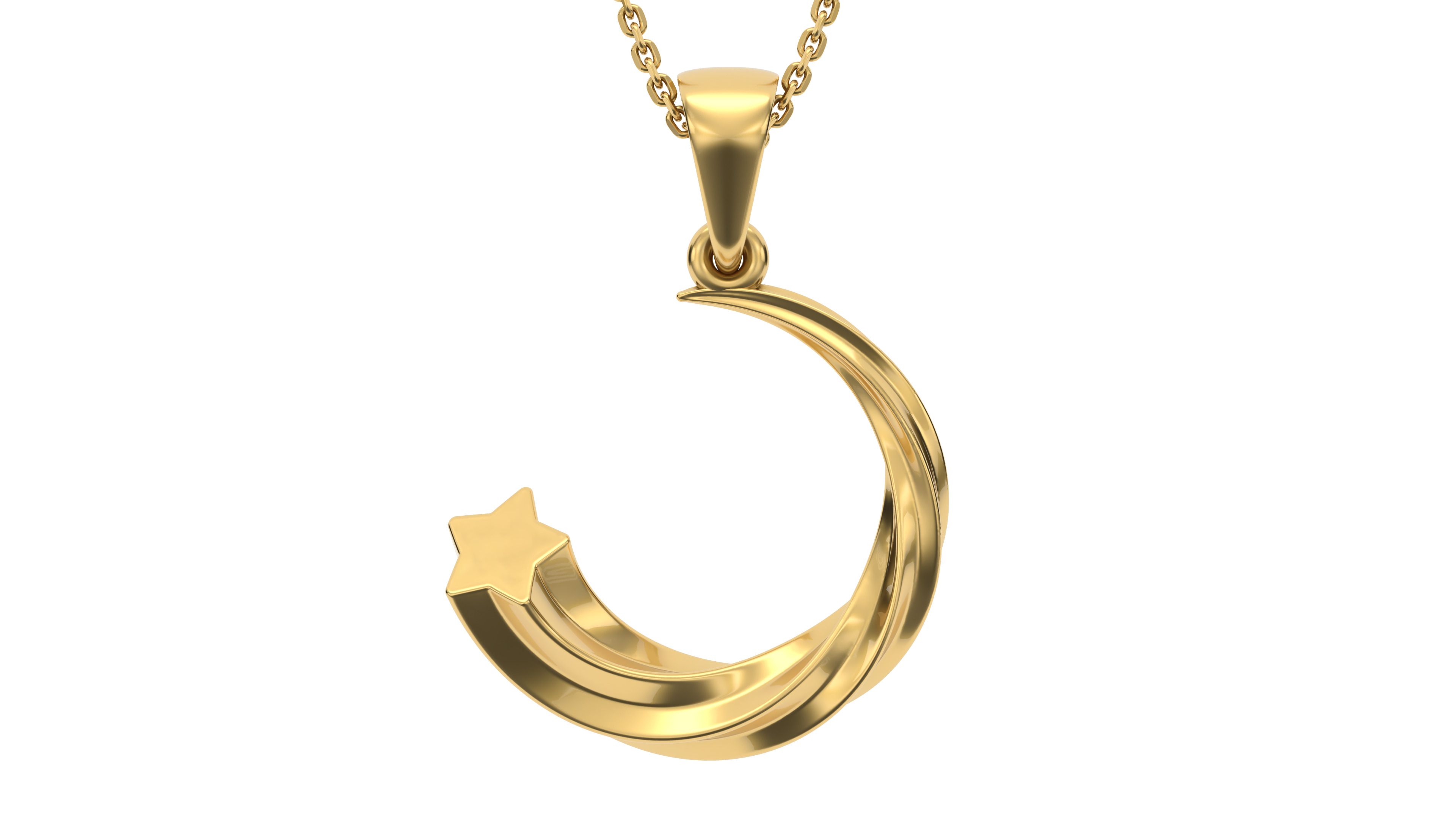 Star pendant V2 3D print model_4