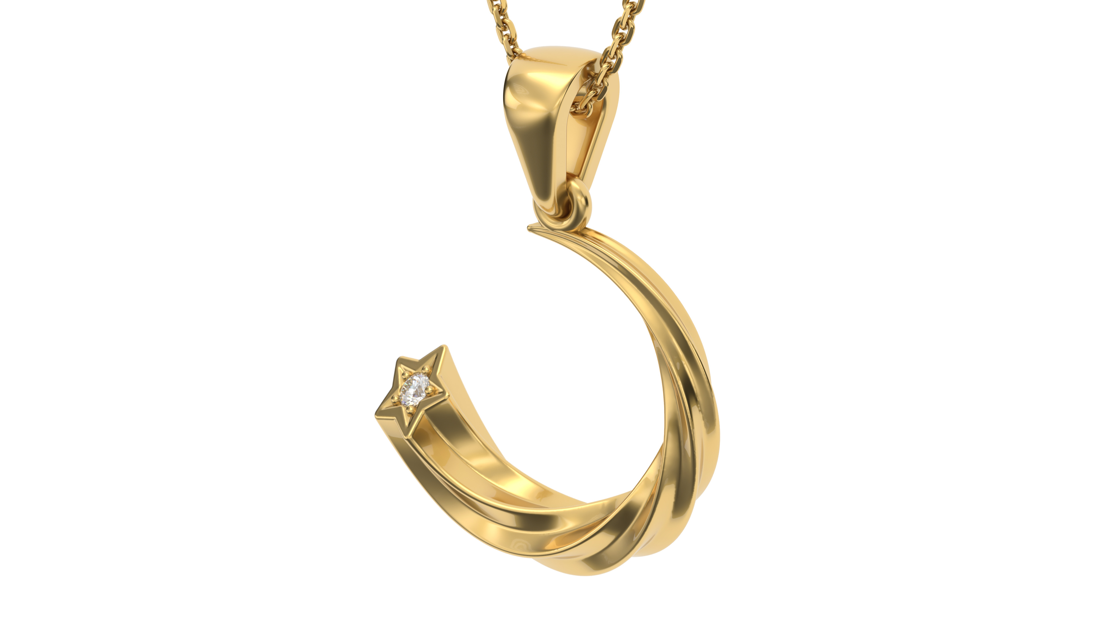 Star pendant V2 3D print model_5