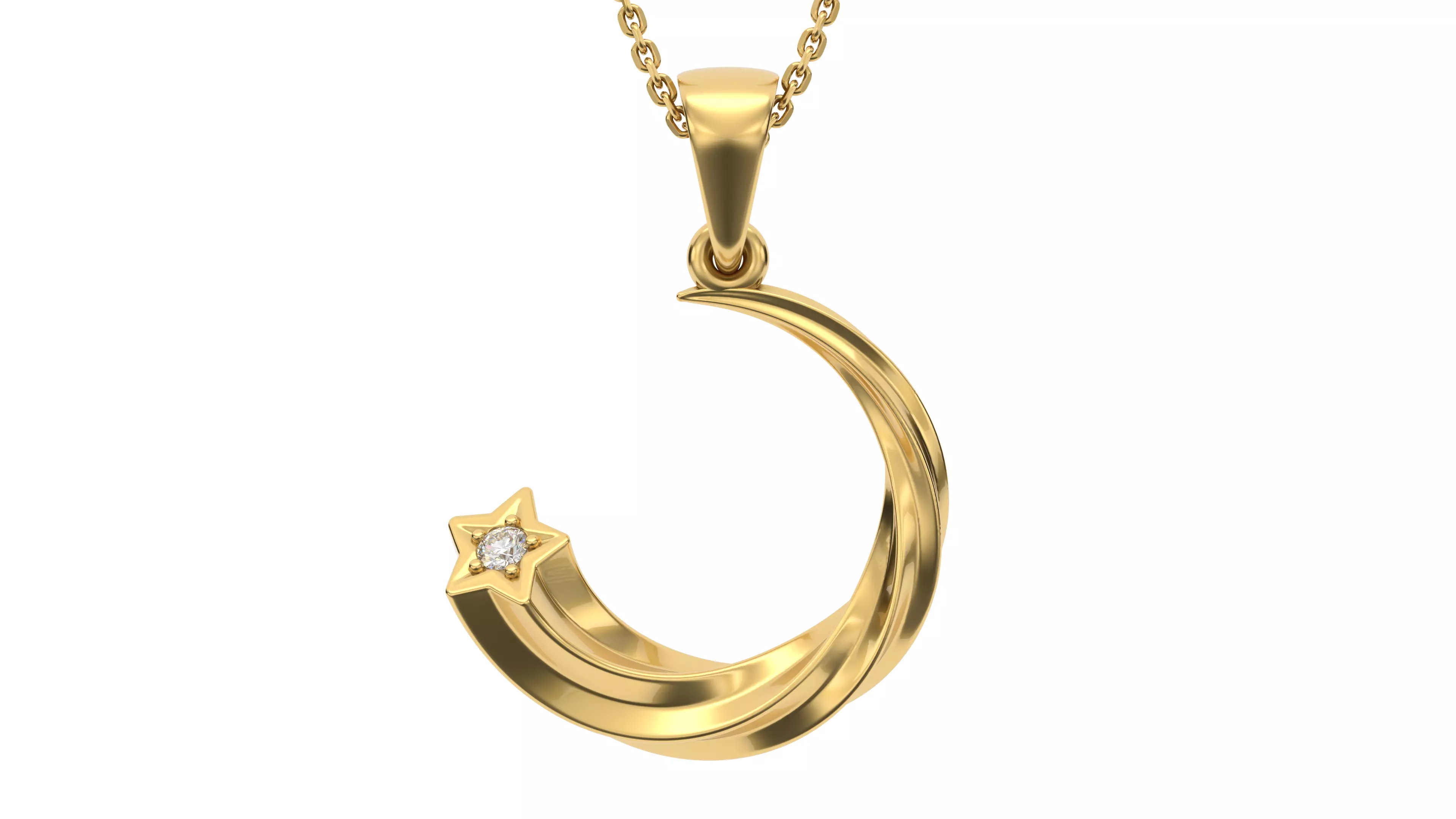 Star pendant V2 3D print model_0