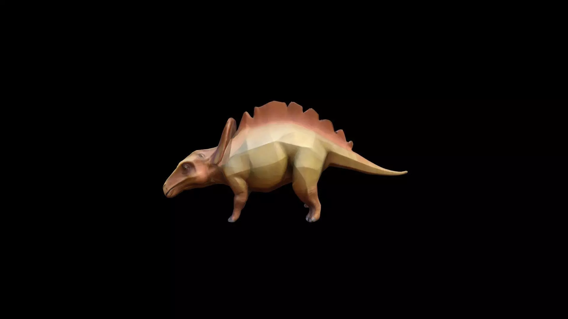 3d Render Parasaurolophus Was A Herbivorous Dinosaur 3D model_0