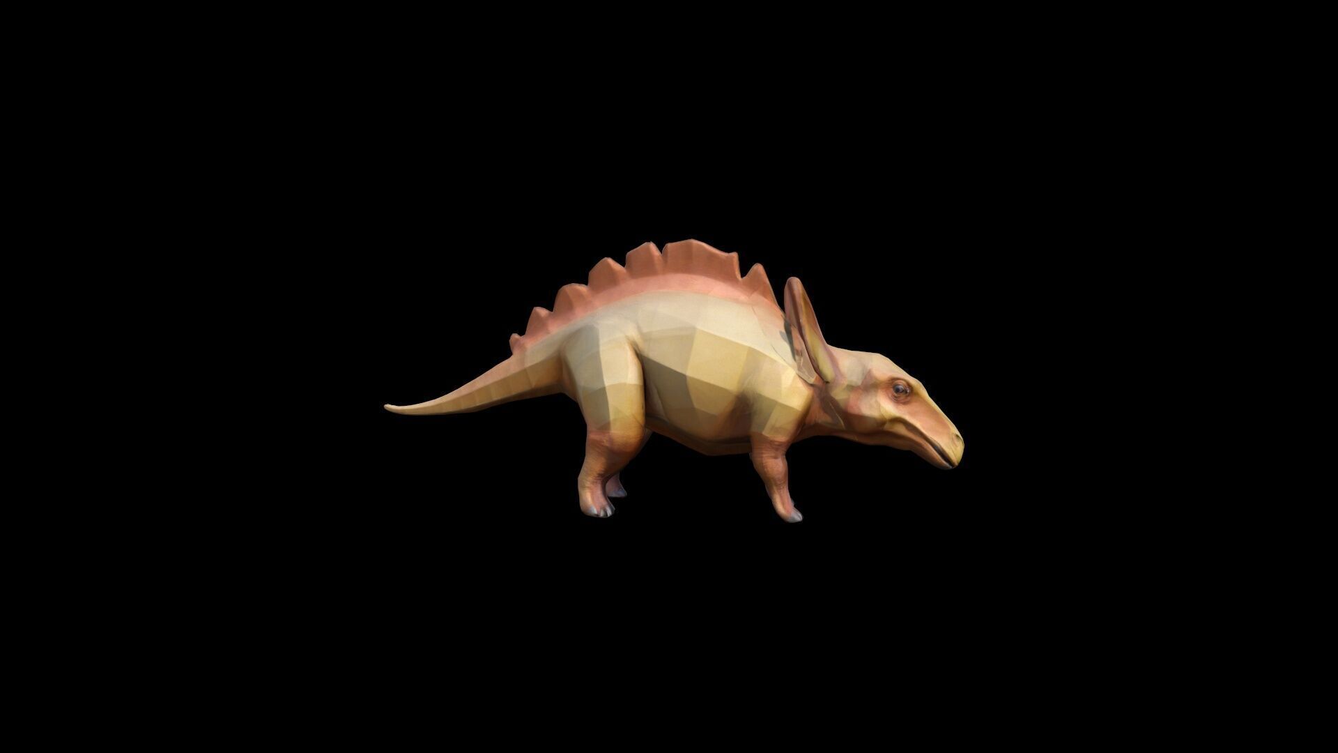 3d Render Parasaurolophus Was A Herbivorous Dinosaur 3D model_4
