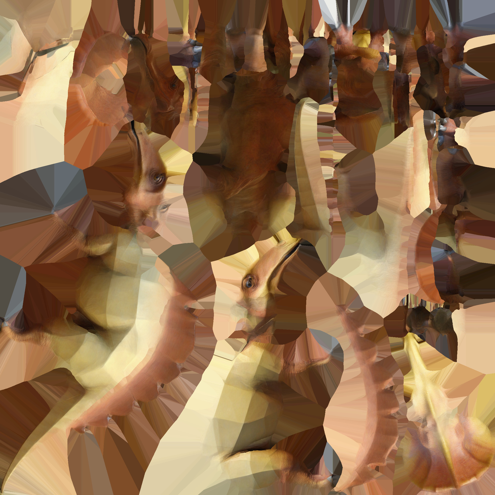 3d Render Parasaurolophus Was A Herbivorous Dinosaur 3D model_9