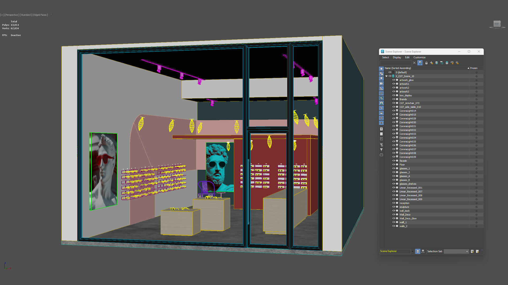 Interior Scene 10 - Glasses Shop 3D model 3D model_7