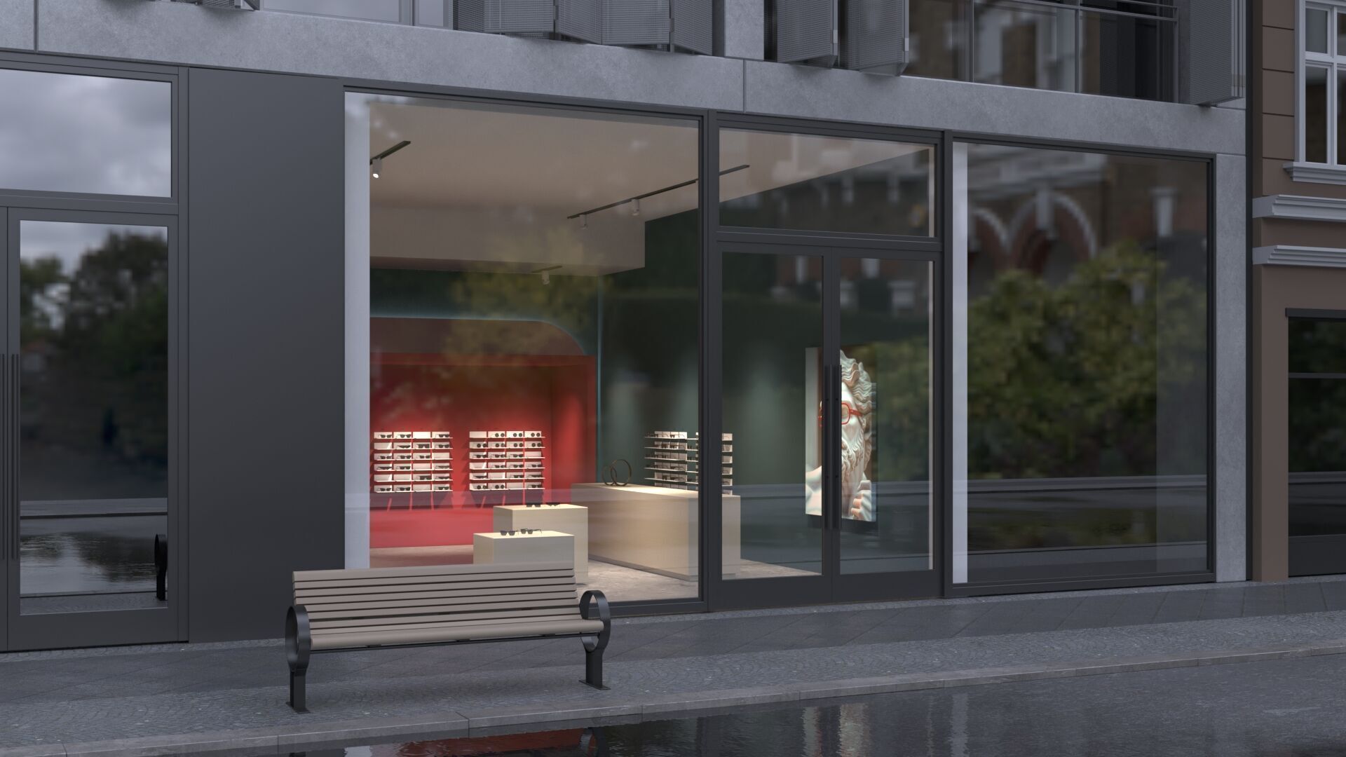 Interior Scene 10 - Glasses Shop 3D model 3D model_2