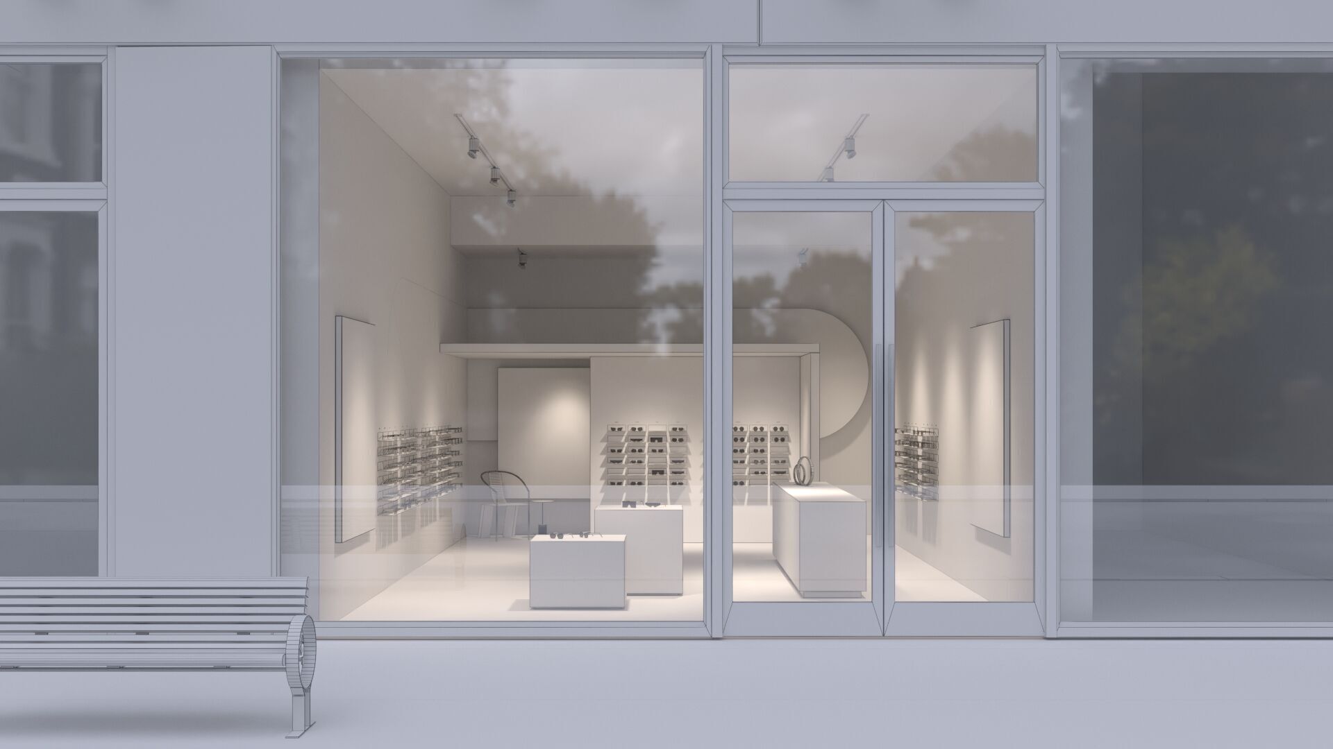 Interior Scene 10 - Glasses Shop 3D model 3D model_3